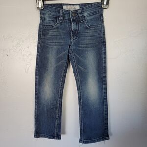 Blue Rag 5 Blue Jeans Denim Little Boys Medium Dark Wash Embroidered Pockets